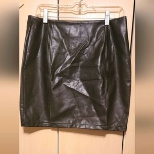 Mangopop leather skirt